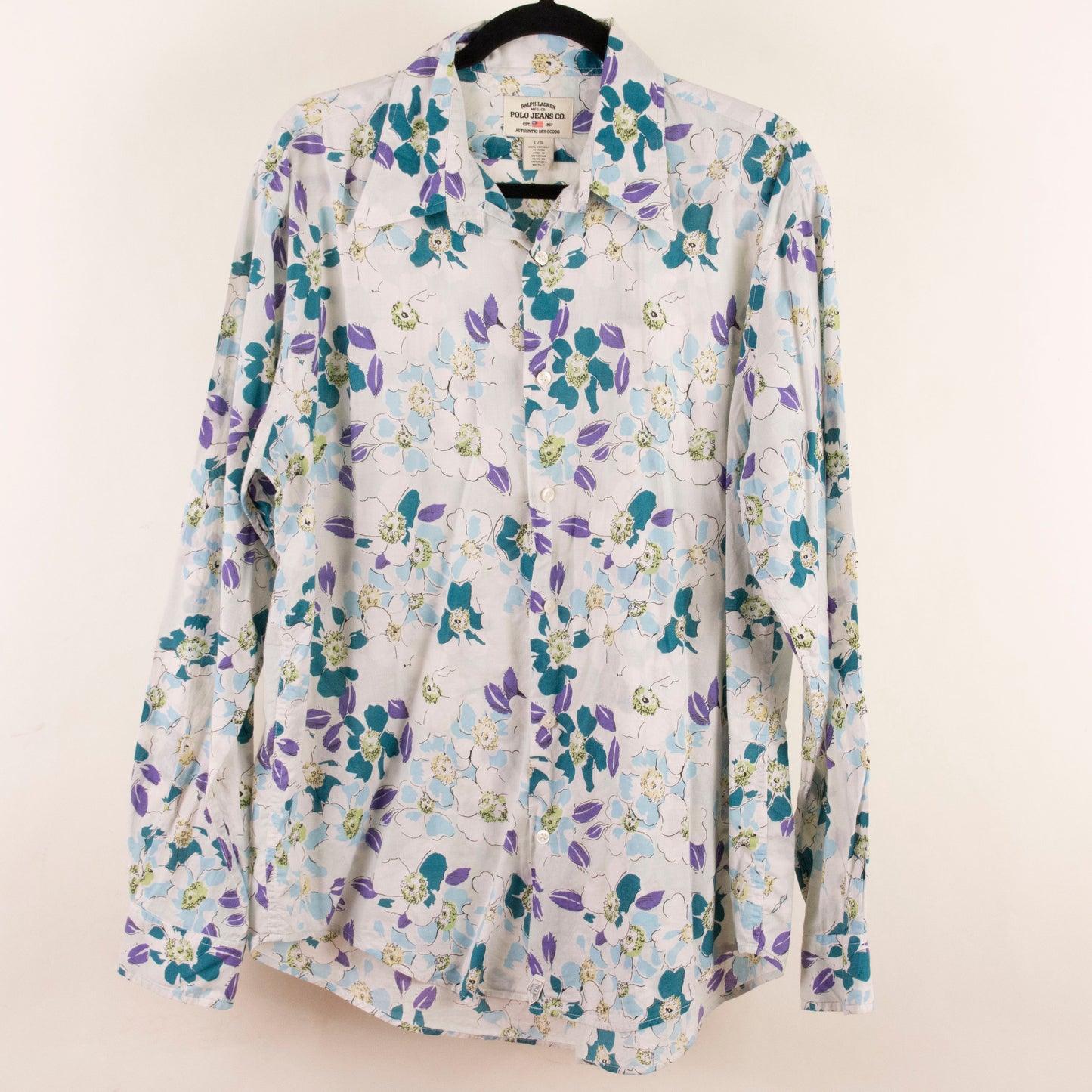 Camisa estampada blanco (L) Ralph Lauren