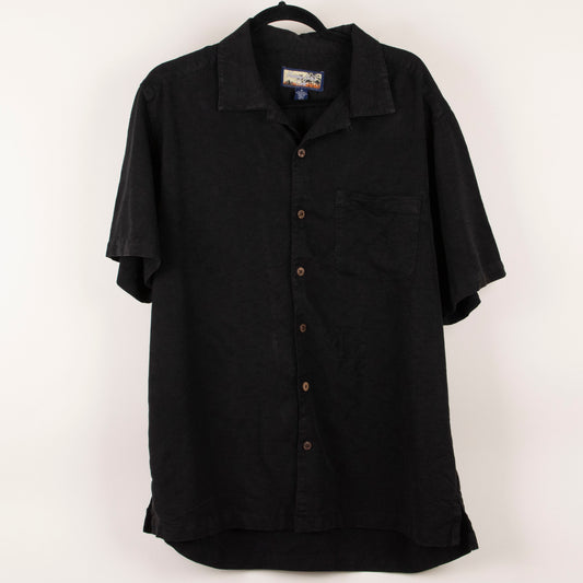 Camisa hawaiana negro (M) Havana Jack's Cafe