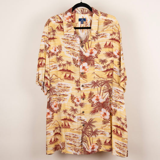 Camisa hawaiana amarilla (3XL) George