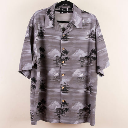 Camisa hawaiana gris (XL) Street Culture