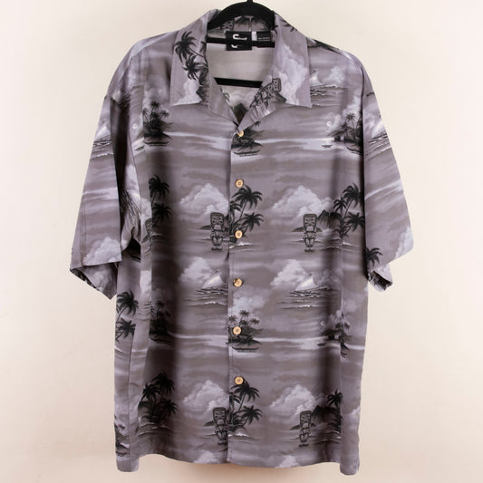 Camisa hawaiana gris (XL) Street Culture