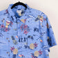 Camisa hawaiana azul (2XL) Haggar