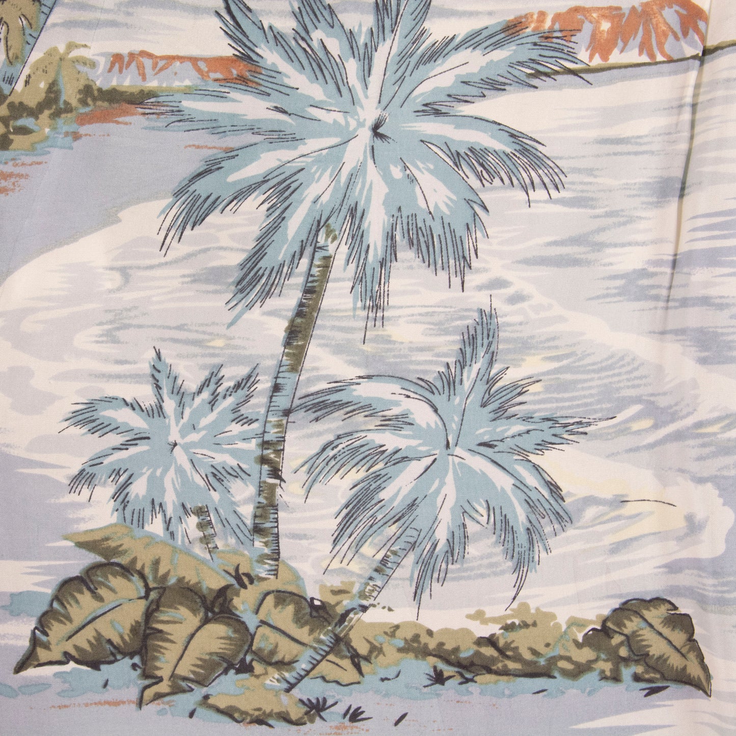 Camisa hawaiana azul (M) Roundtree & Yorke