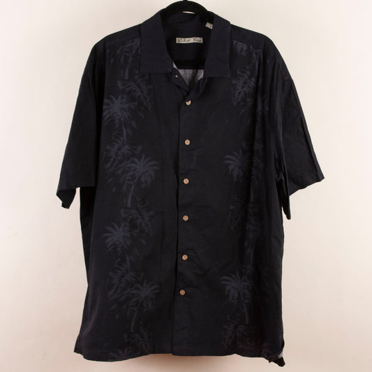 Camisa hawaiana negro (XL) Batik Bay