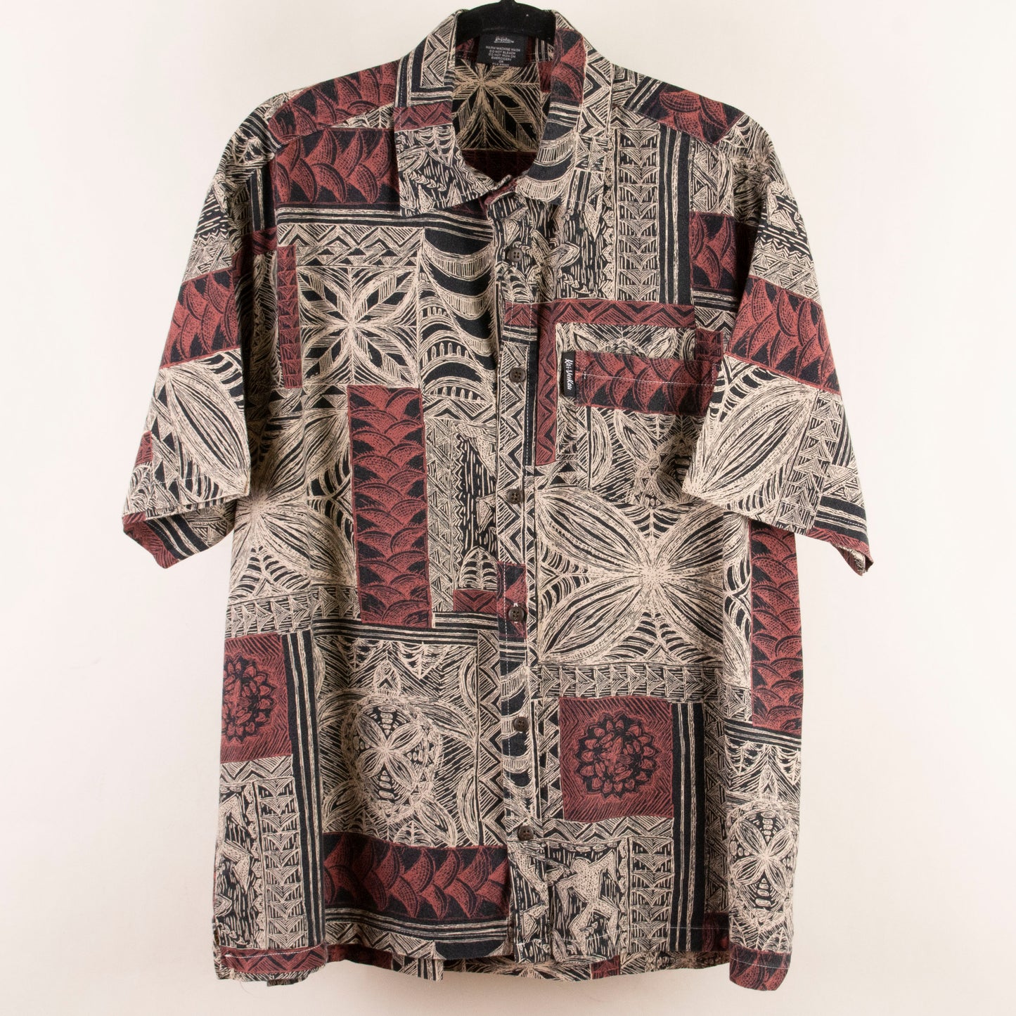 Camisa estampada negro (XL) Kai-Veikau