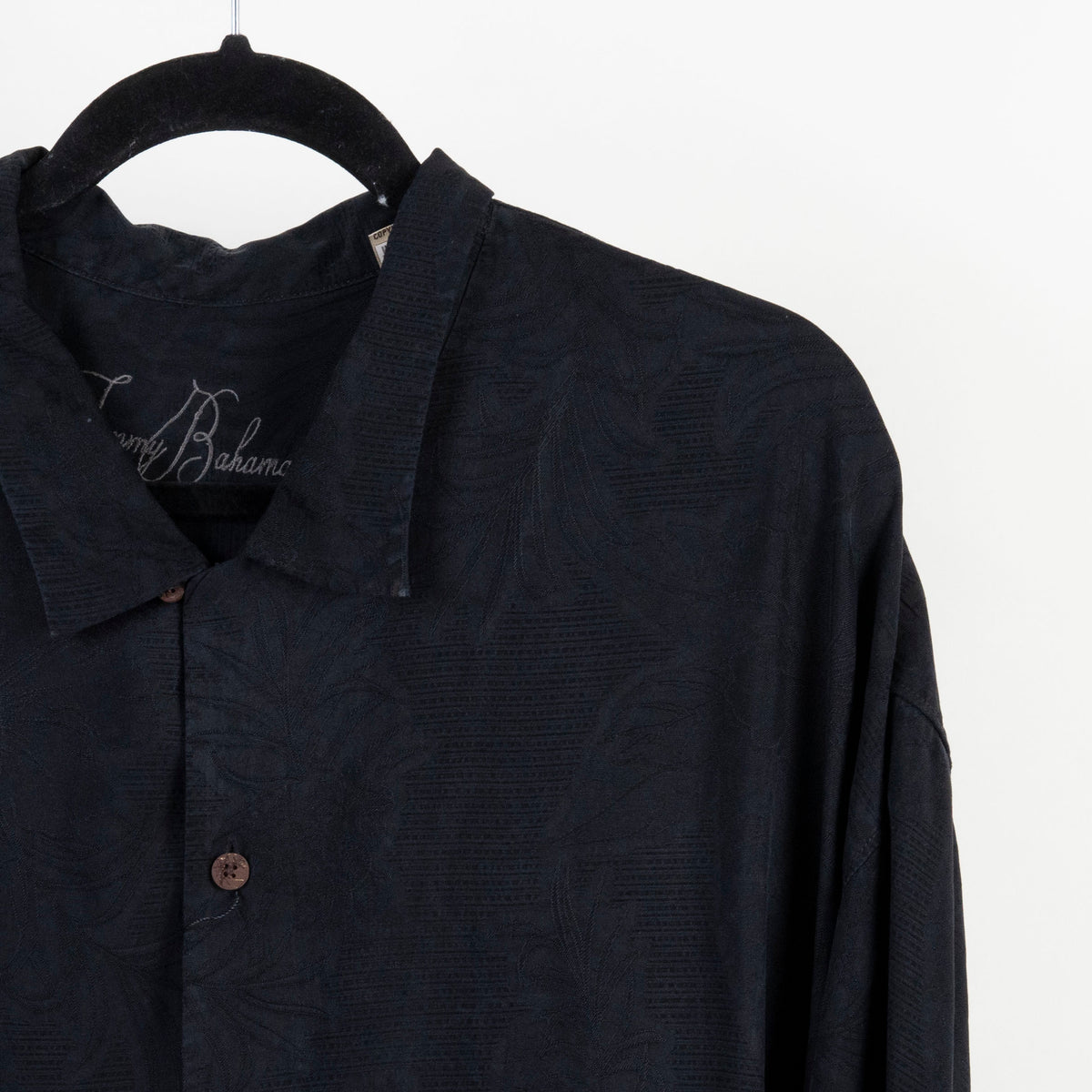 Camisa Hawaiana Negro (2XL) Tommy Bahama