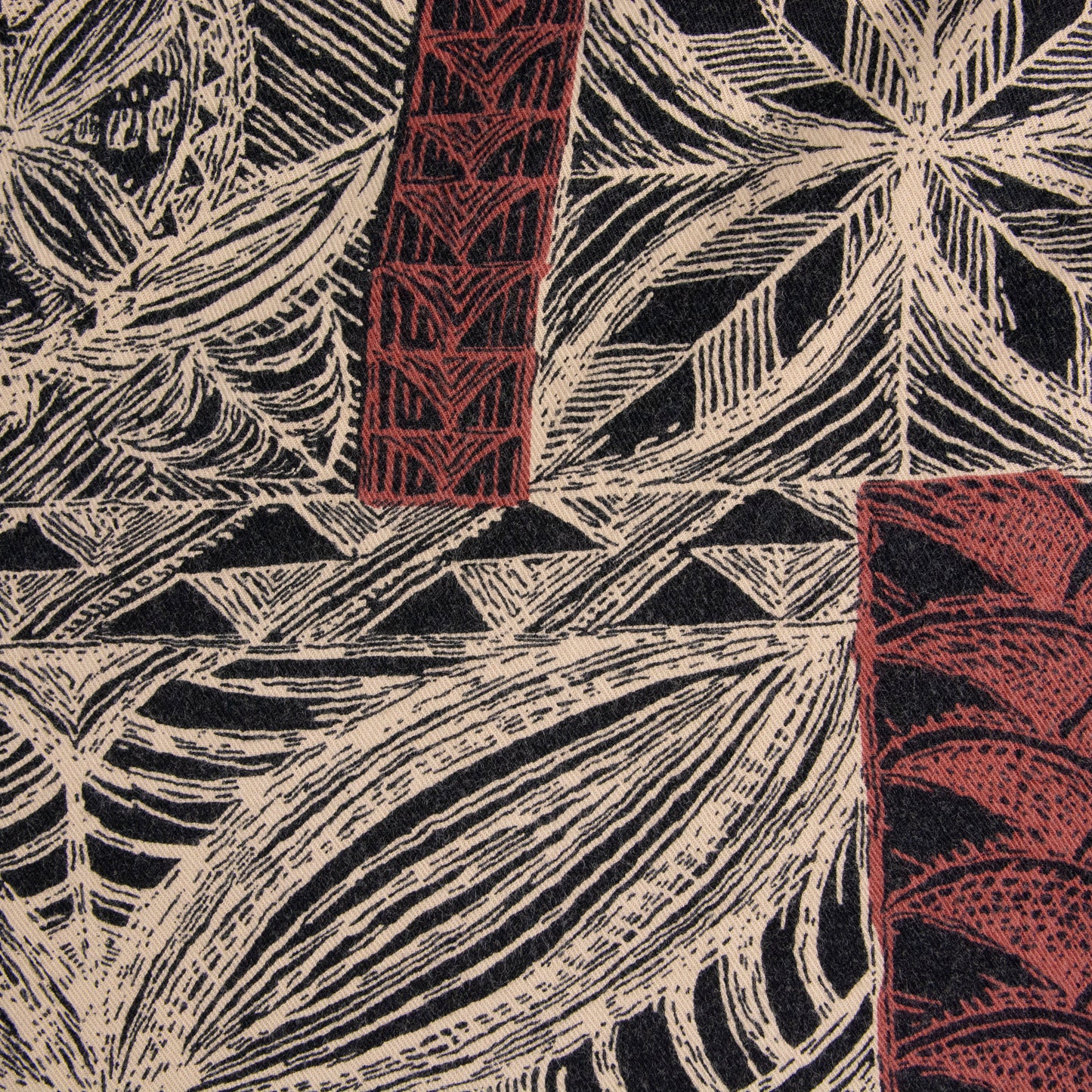 Camisa estampada negro (XL) Kai-Veikau