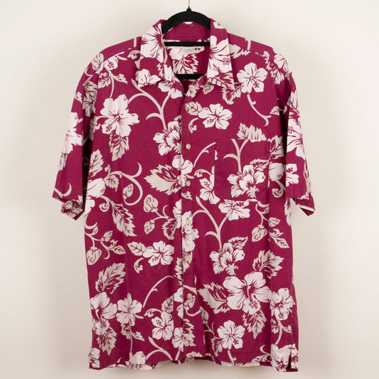 Camisa hawaiana rojo (L) Old Navy