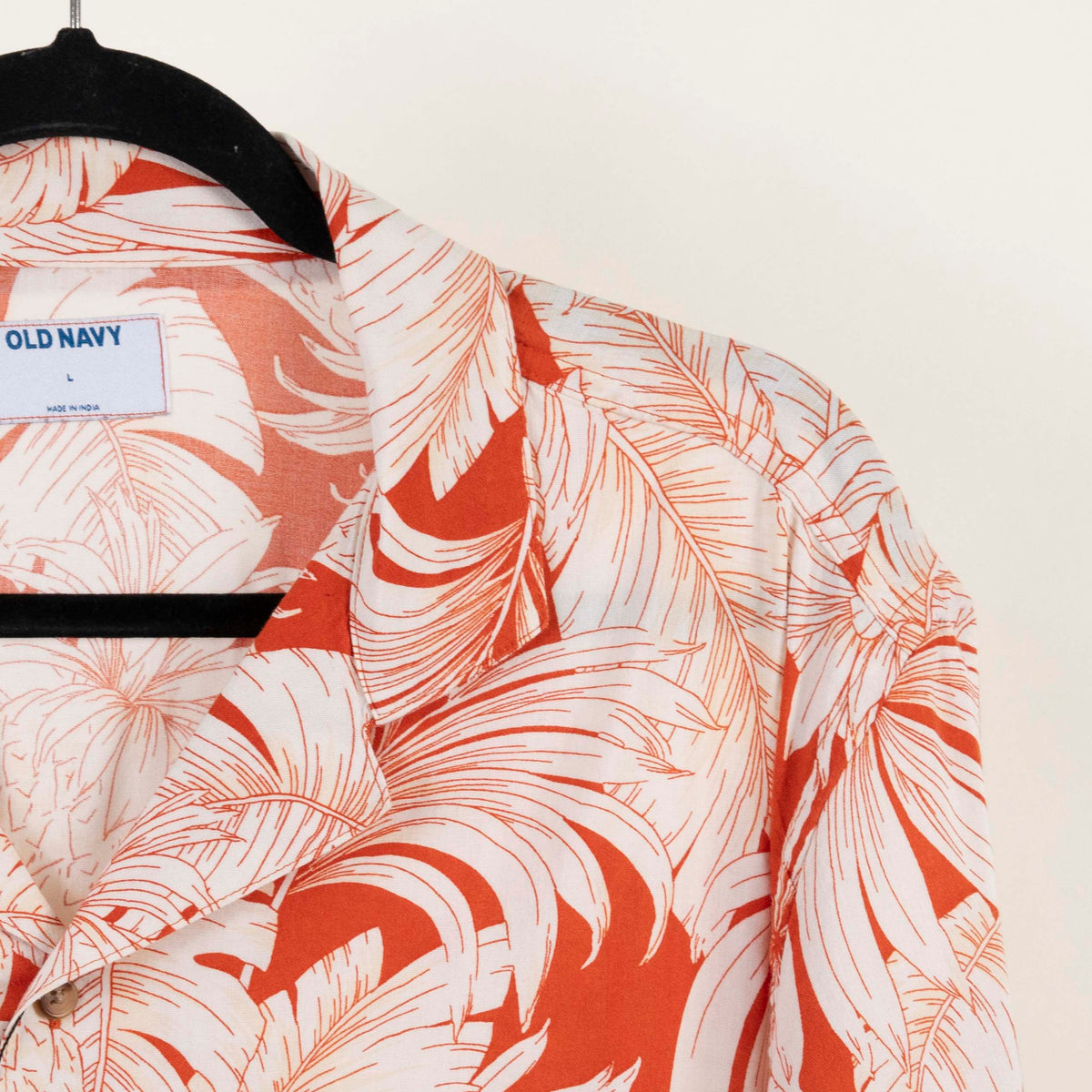 Camisa Hawaiana Naranja (L) Old Navy