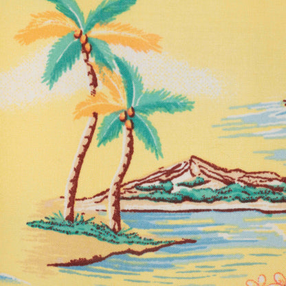 Camisa Hawaiana Amarillo (XL) Croft & Barrow