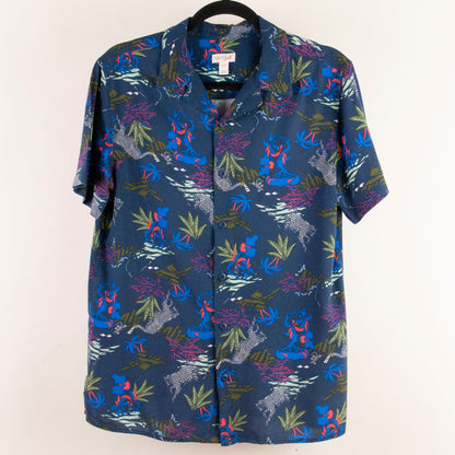 Camisa hawaiana azul marino (XL) Cat & Jack
