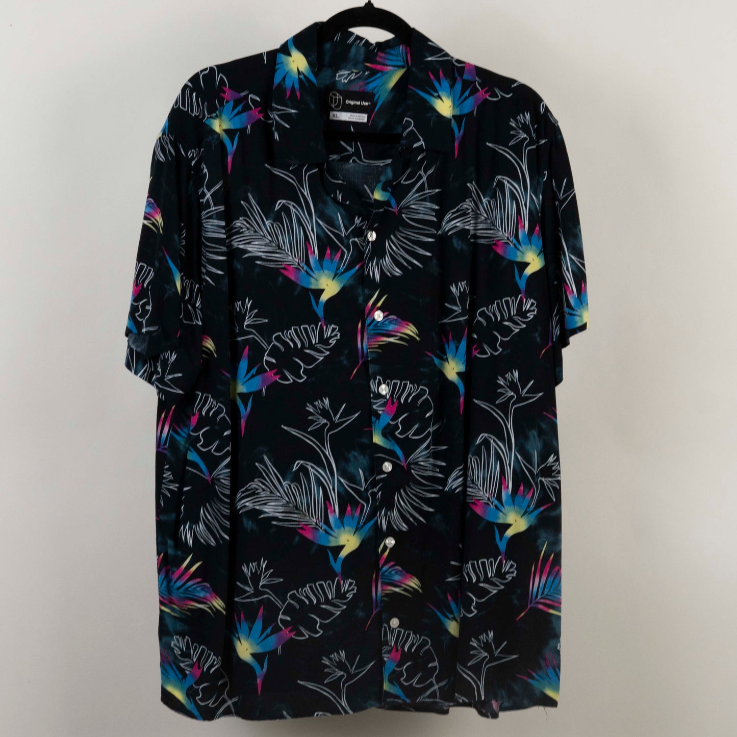 Camisa Hawaiana Negro (XL) Original Use