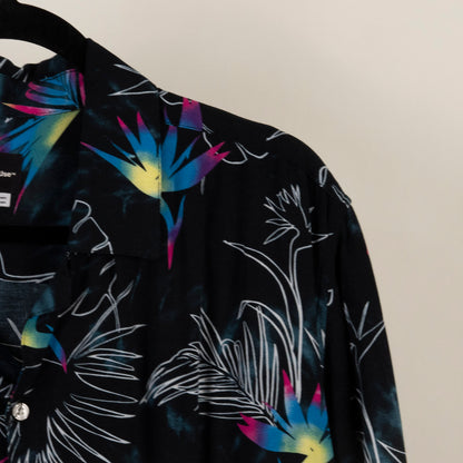 Camisa Hawaiana Negro (XL) Original Use