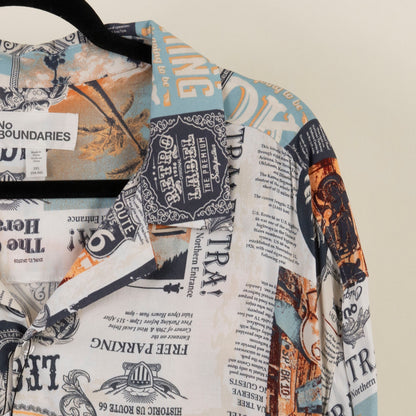 Camisa Hawaiana Blanco (3XL) No boundaries