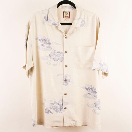 Camisa hawaiana beige (M) Tommy Bahama