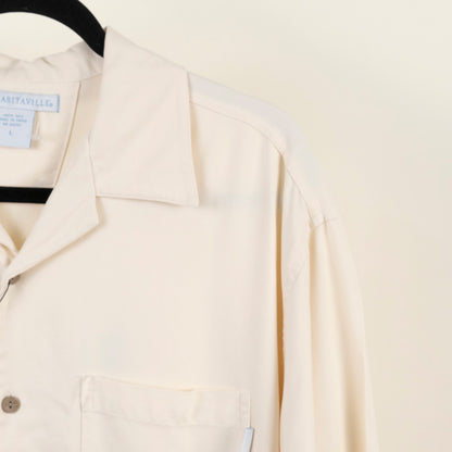 Camisa Hawaiana Beige (L) Margarita Ville