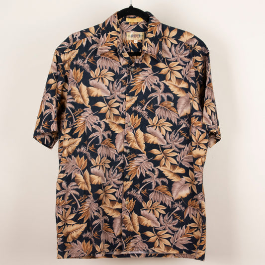 Camisa hawaiana negro (M) Campia