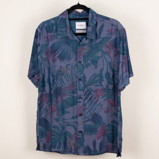 Camisa hawaiana azul (M) Goodfellow