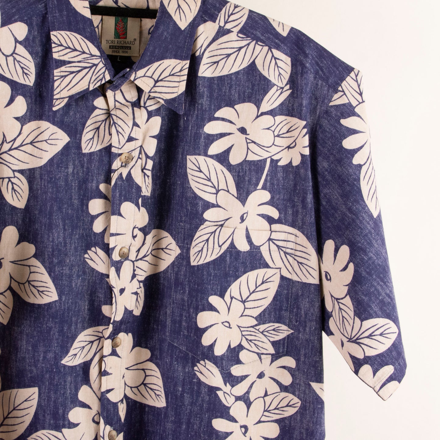 Camisa hawaiana azul (L) Tori Richard
