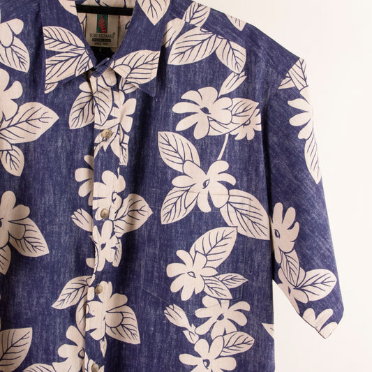 Camisa hawaiana azul (L) Tori Richard