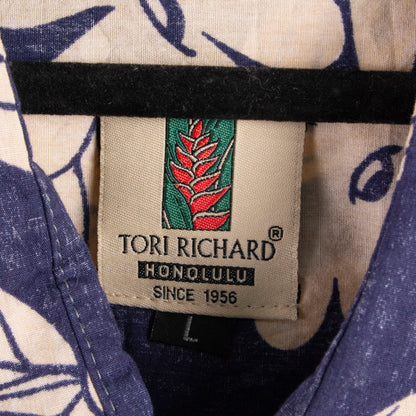 Camisa hawaiana azul (L) Tori Richard