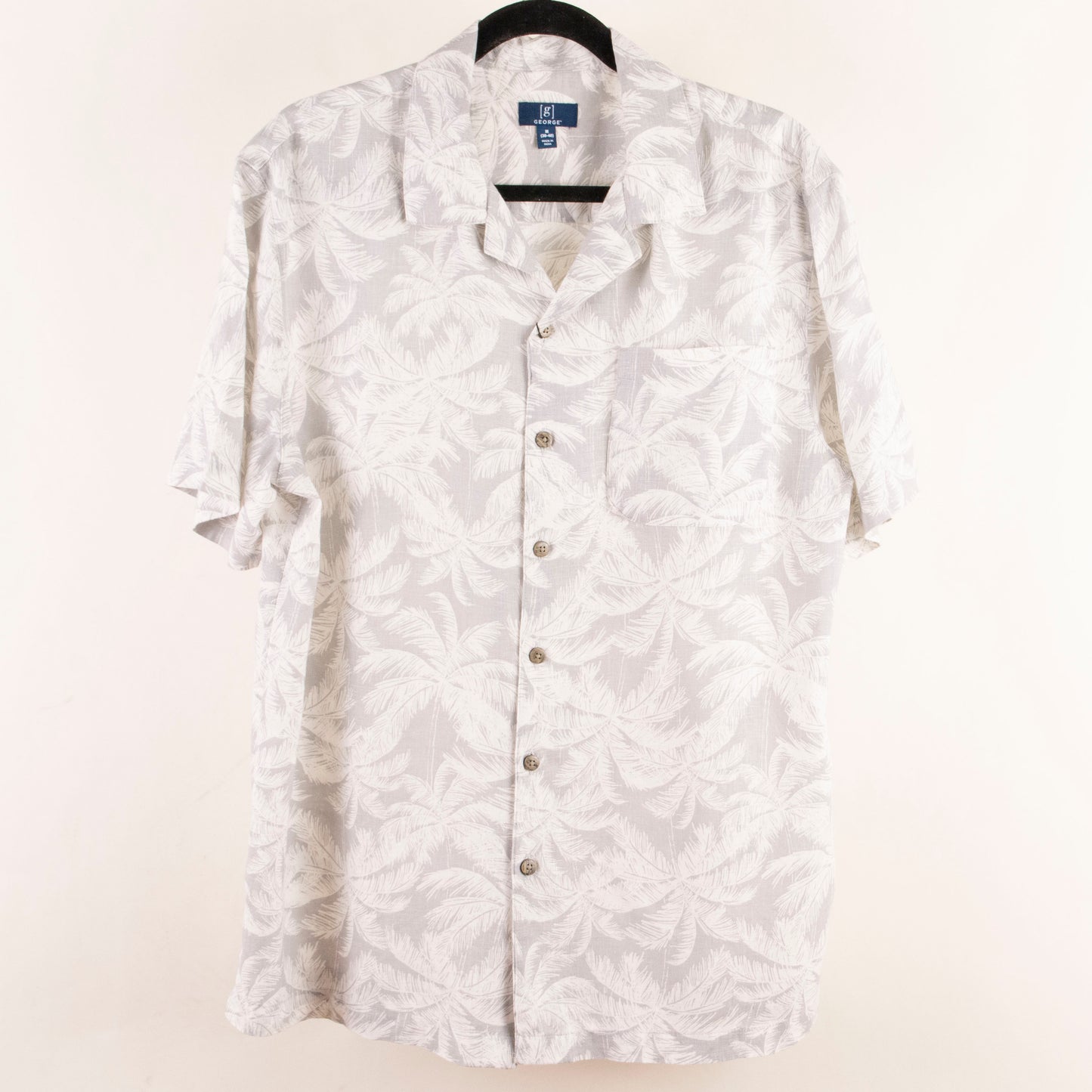 Camisa hawaiana gris (M) George