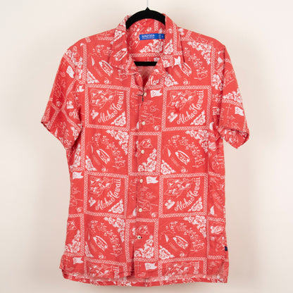 Camisa hawaiana roja (S) Nautica
