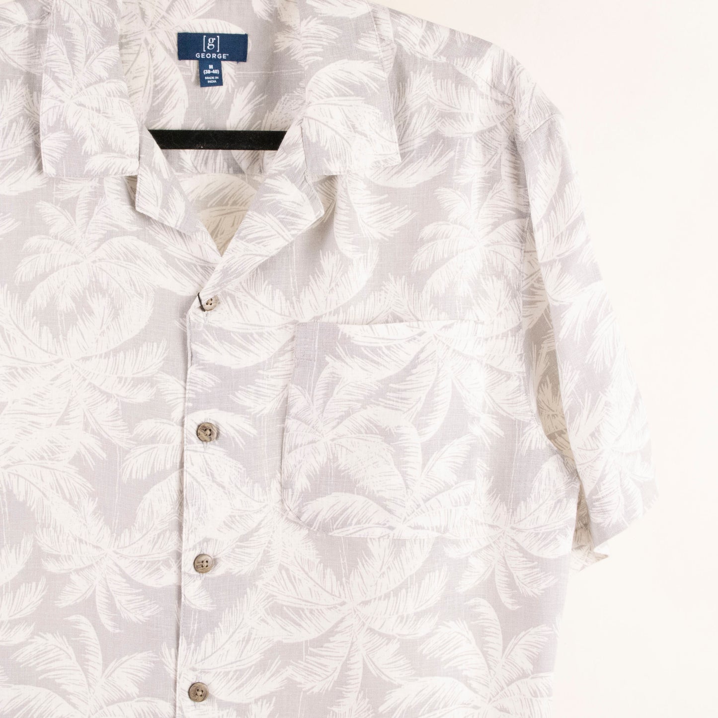 Camisa hawaiana gris (M) George