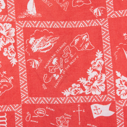 Camisa hawaiana roja (S) Nautica