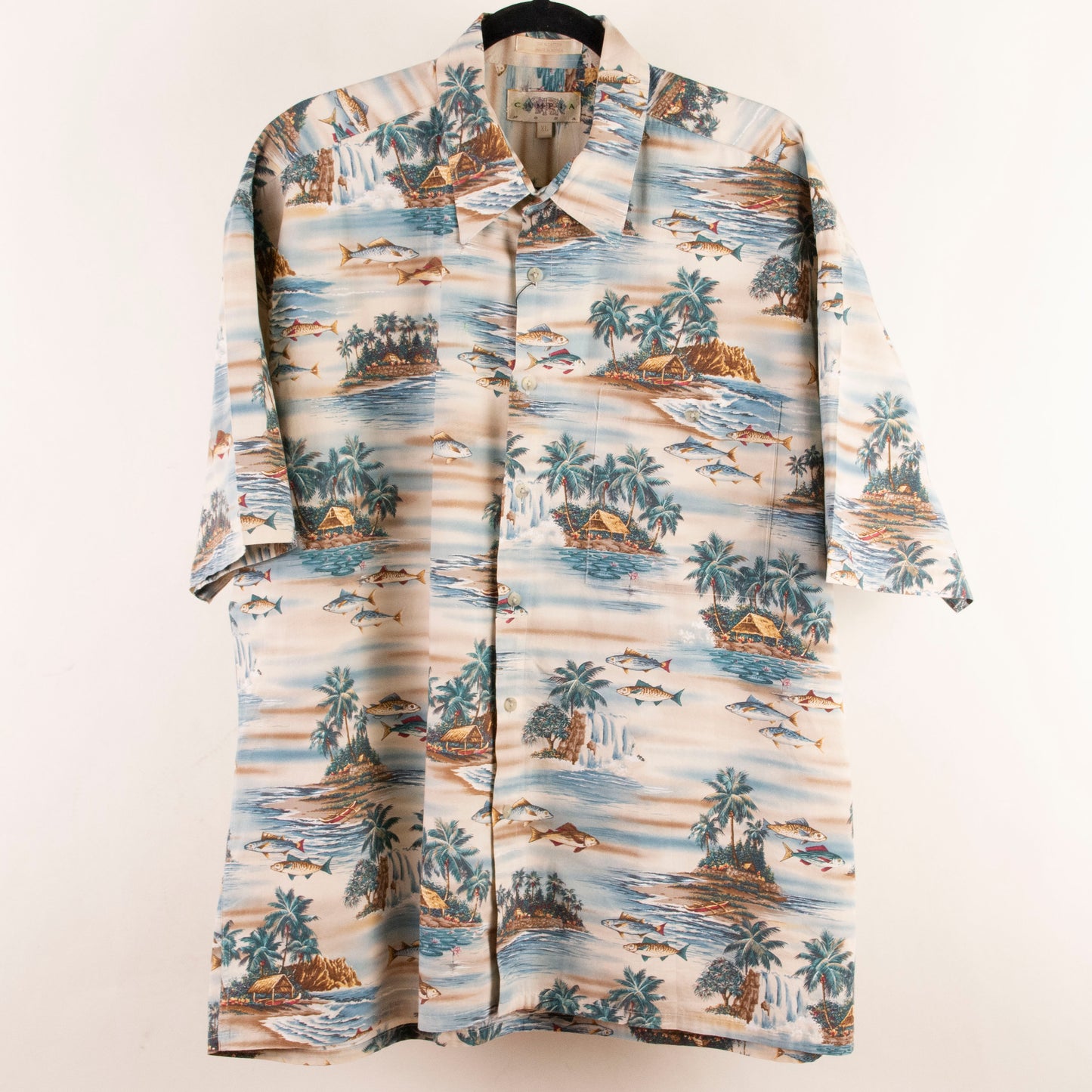 Camisa hawaiana beige (XL) Campia