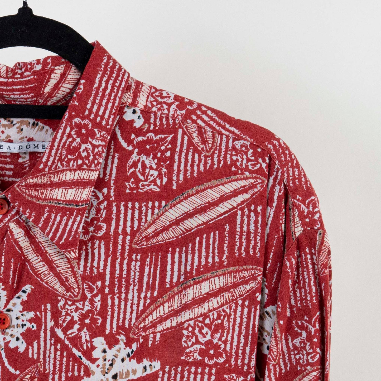 Camisa Estampada Rojo (XL) Linea Dome