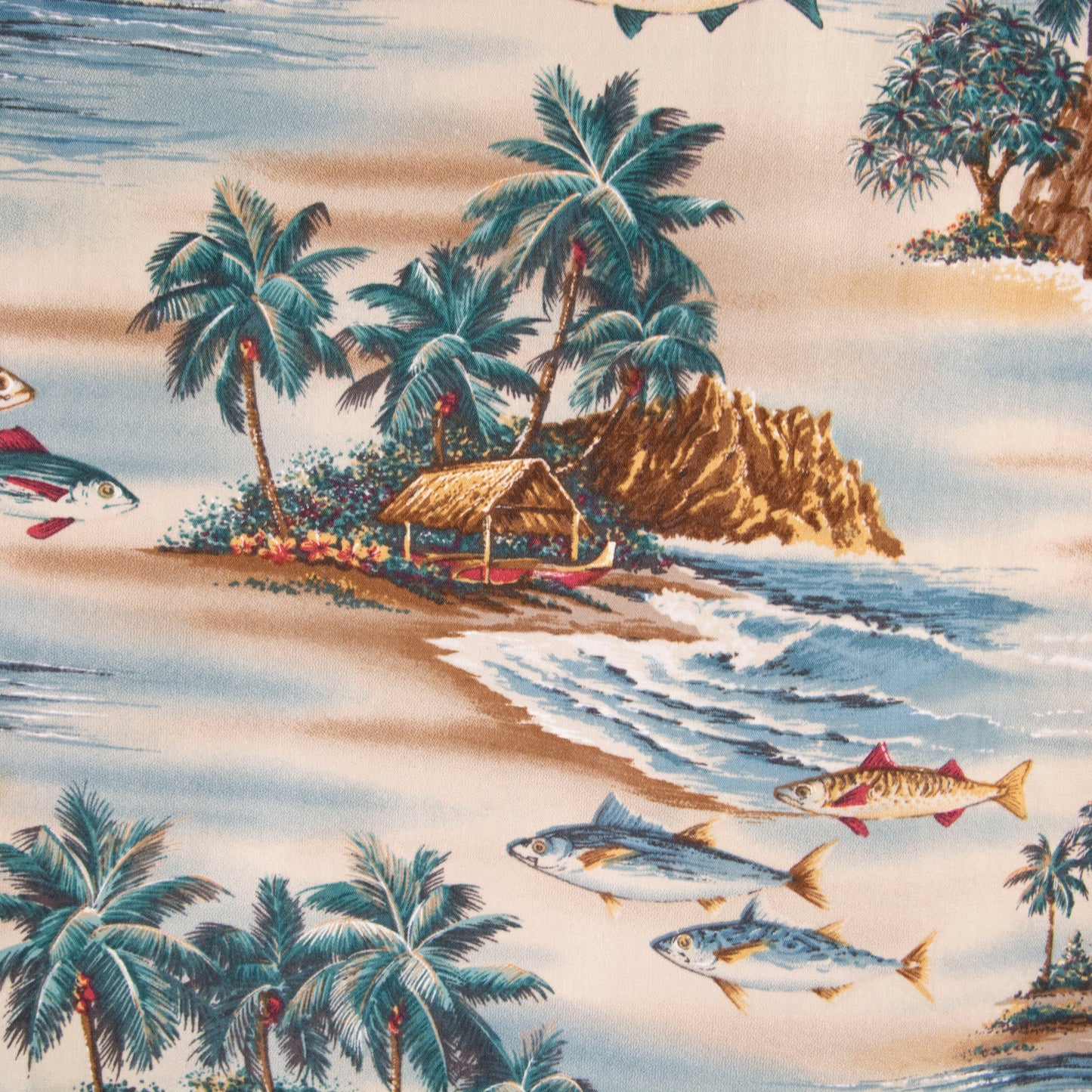 Camisa hawaiana beige (XL) Campia