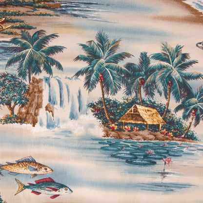 Camisa hawaiana beige (XL) Campia