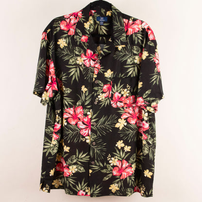 Camisa hawaiana negro (L) George