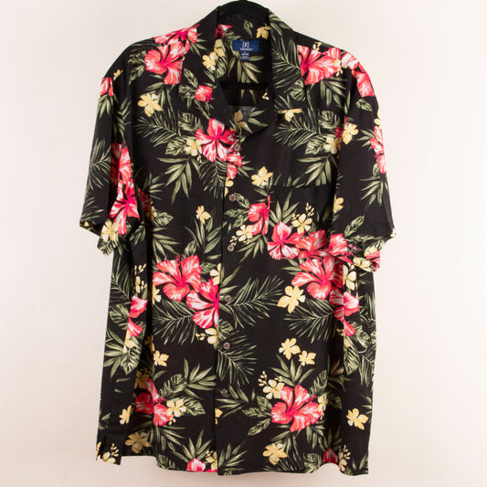 Camisa hawaiana negro (L) George