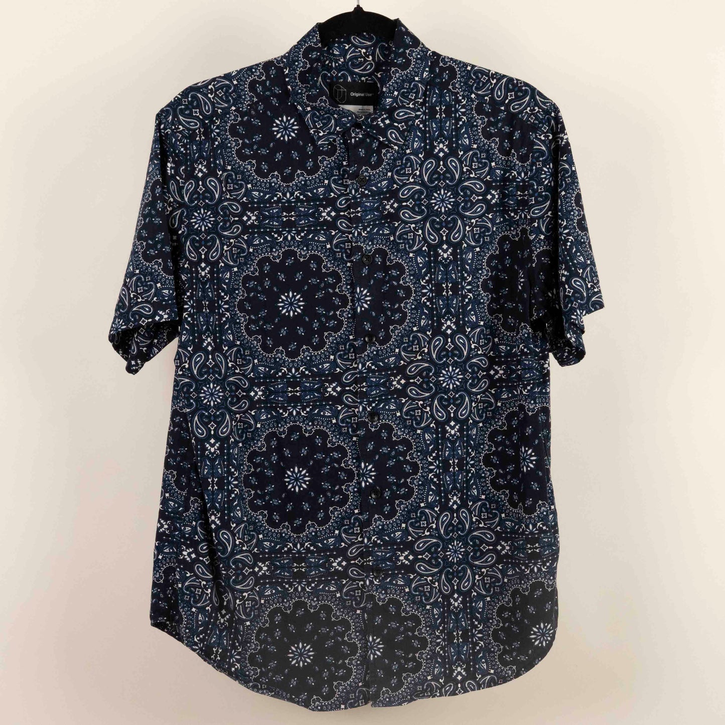 Camisa Estampada Azul (M) Original Use