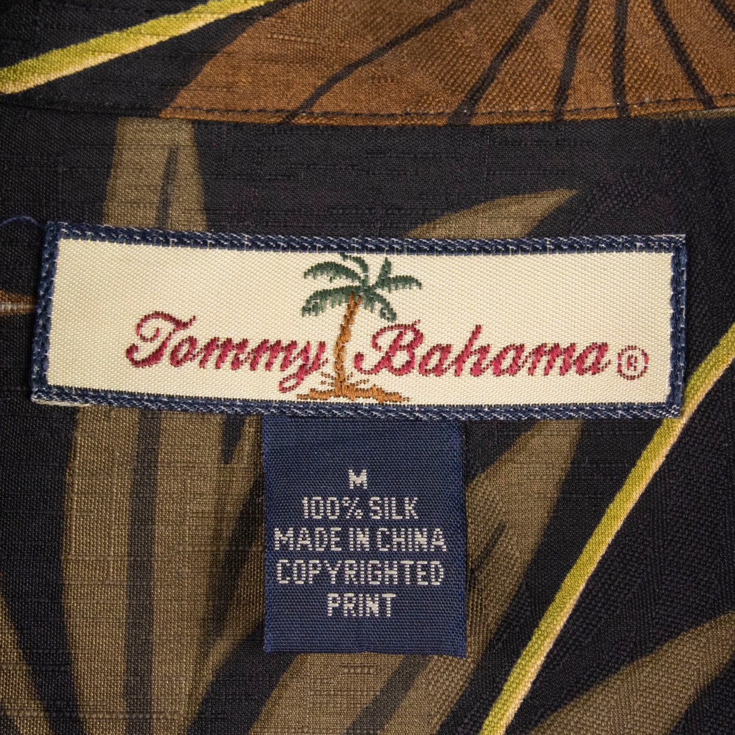 Camisa hawaiana negro (M) Tommy Bahama