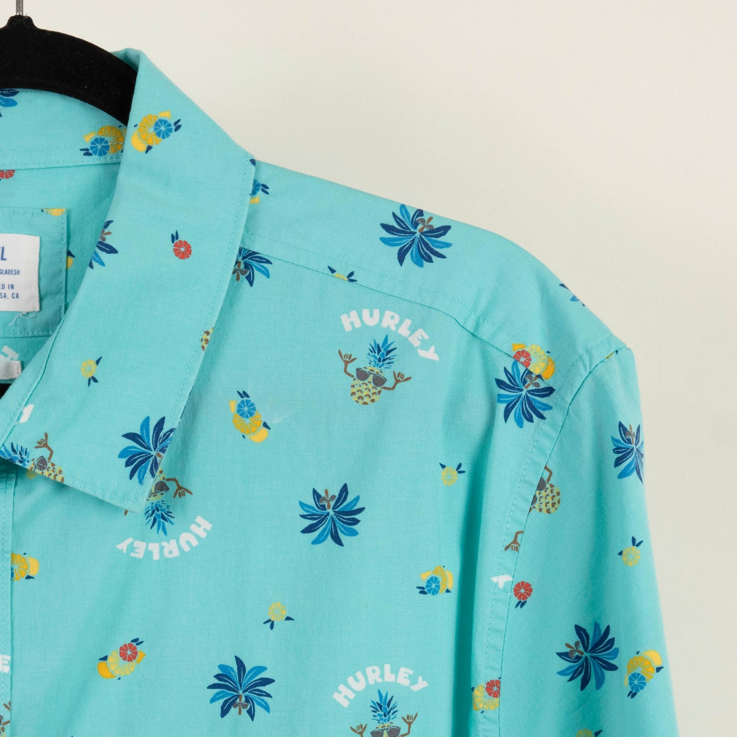 Camisa Estampada Azul (2XL) Hurley