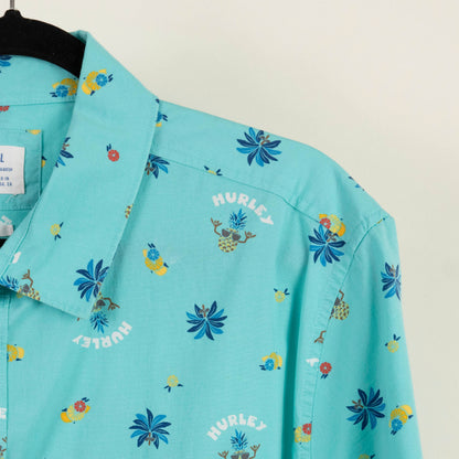Camisa Estampada Azul (2XL) Hurley
