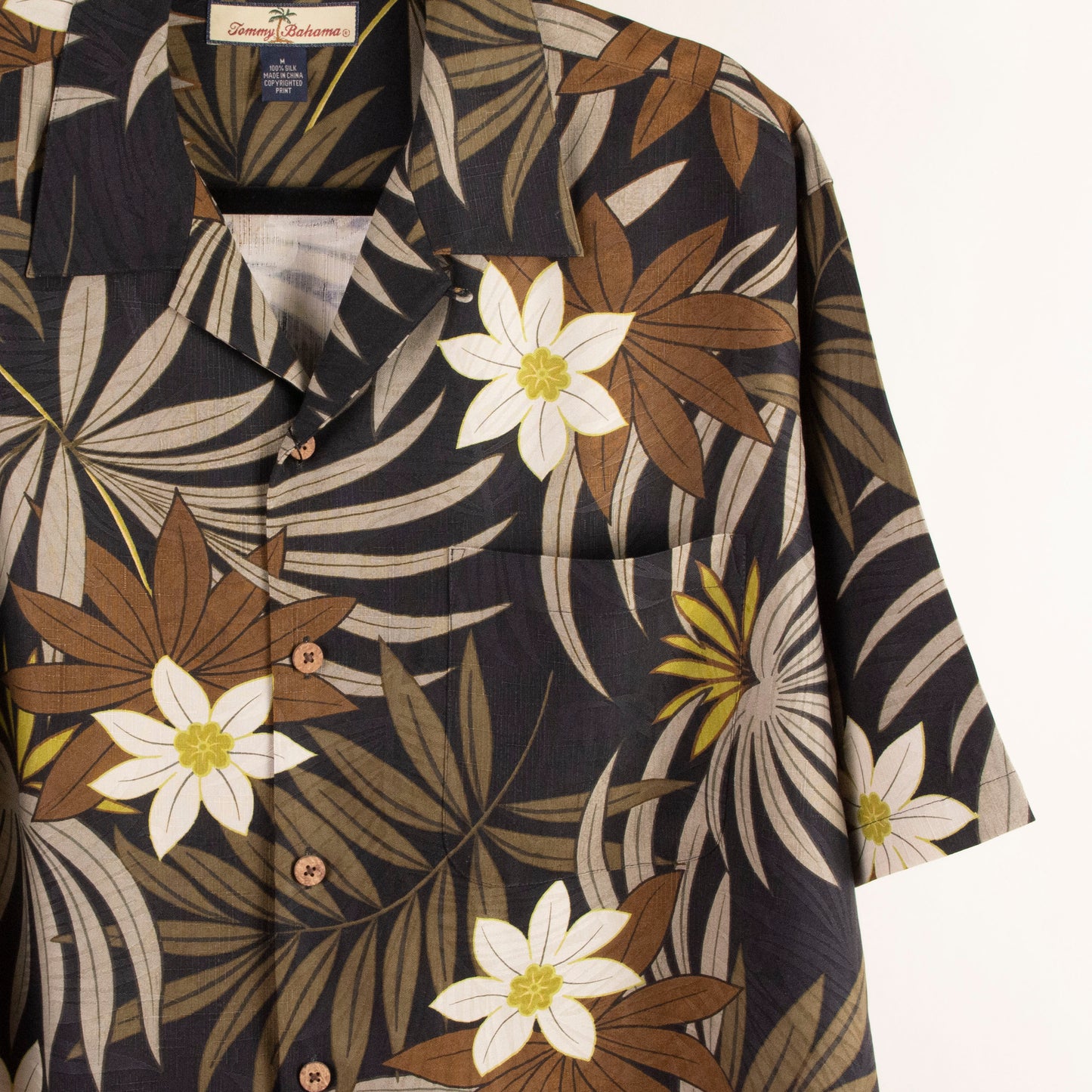 Camisa hawaiana negro (M) Tommy Bahama