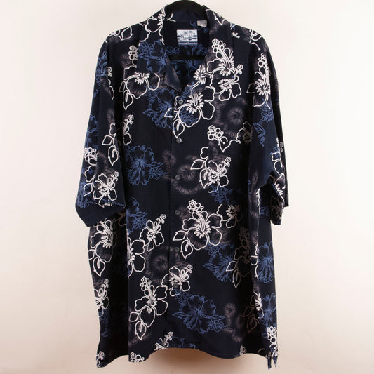 Camisa hawaiana azul marino (3XL) Pineapple connection