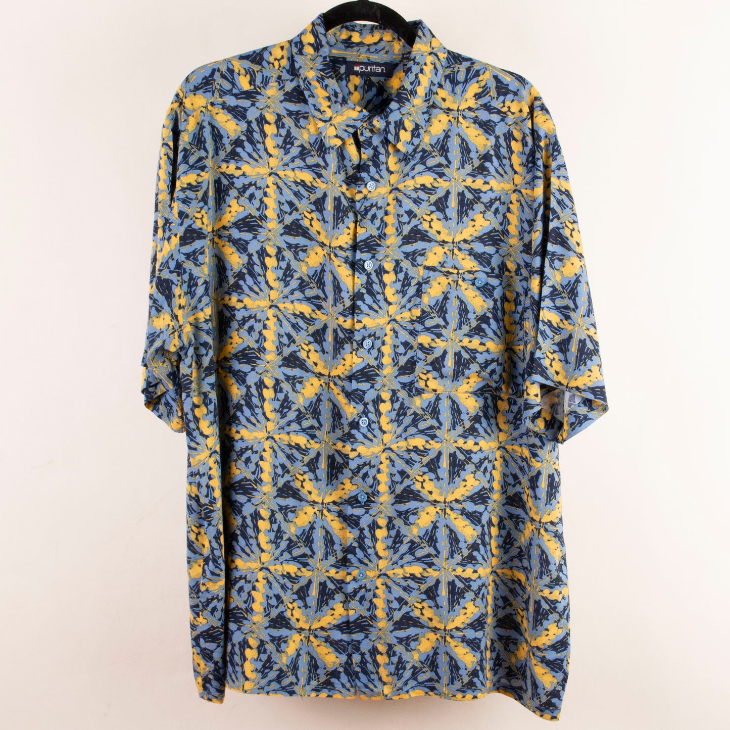 Camisa estampada azul (L) Puritan