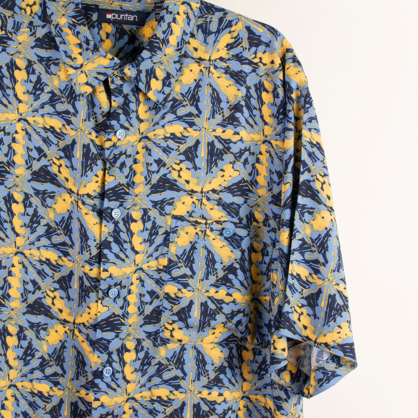 Camisa estampada azul (L) Puritan