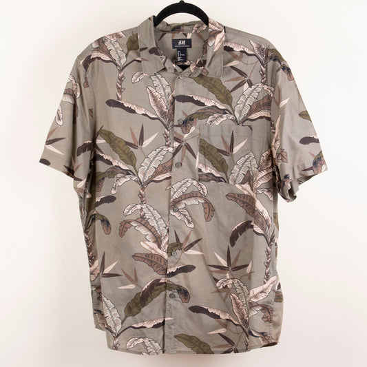 Camisa hawaiana verde (L) H&M