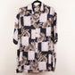 Camisa hawaiana negro (XL) Campia