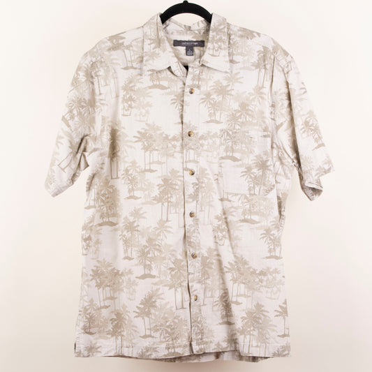 Camisa hawaiana beige (L) Croft&Barrow
