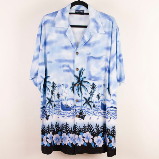 Camisa hawaiana azul (L) Pacific & CO