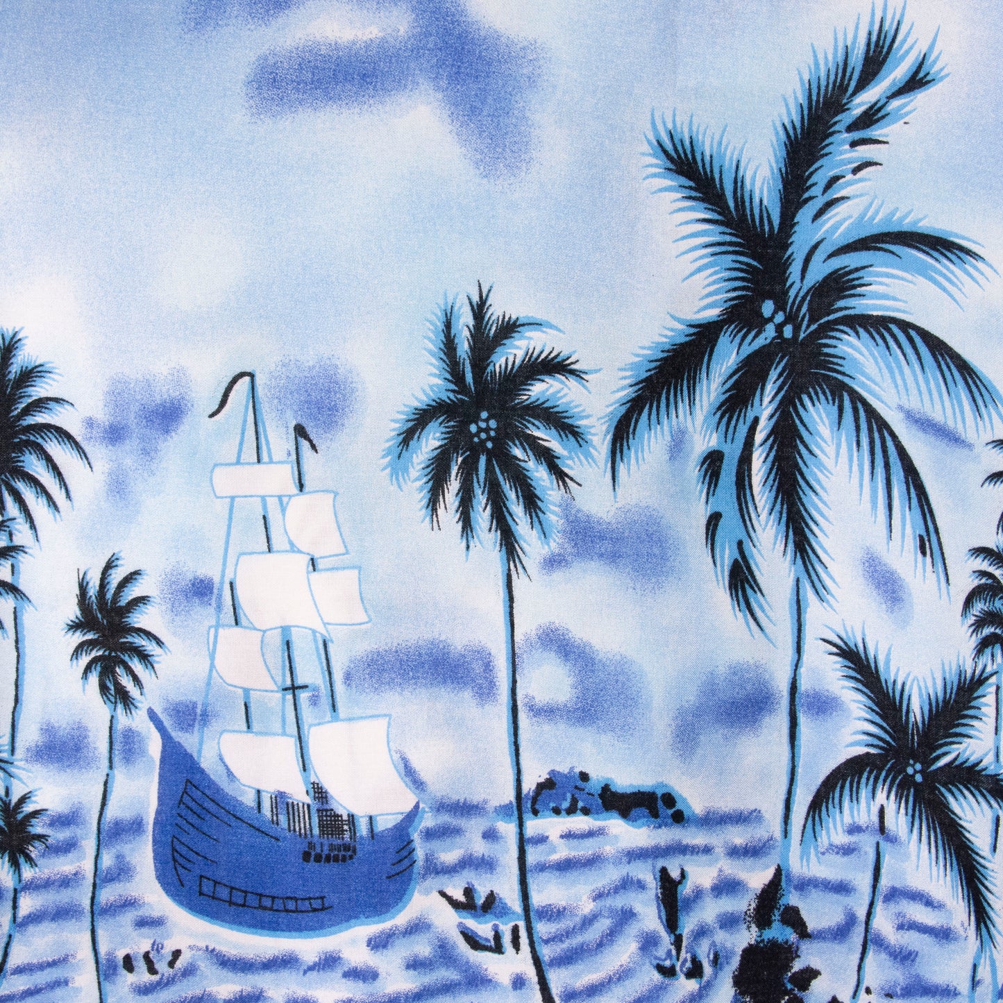 Camisa hawaiana azul (L) Pacific & CO