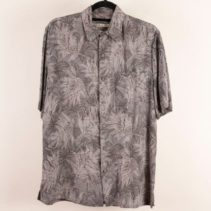 Camisa hawaiana gris (S) Batik Bay