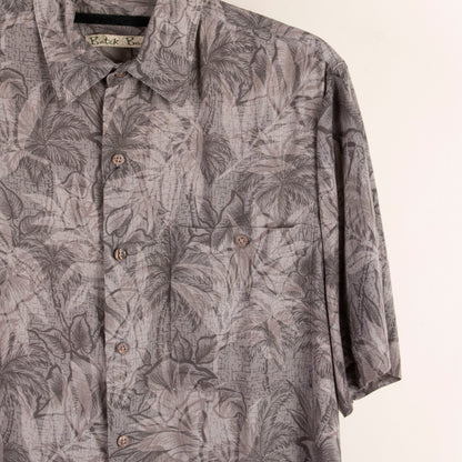 Camisa hawaiana gris (S) Batik Bay